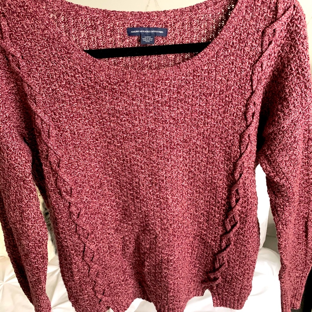 American Eagle Maroon Sweater
